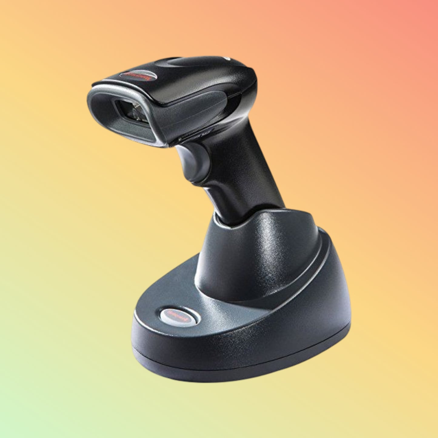 alt="Honeywell 1452G wireless barcode scanner in use"