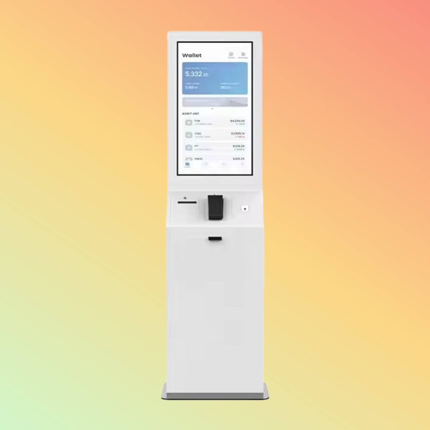 Amusement Park Self-Service Ticket & Visitor Registration Kiosk