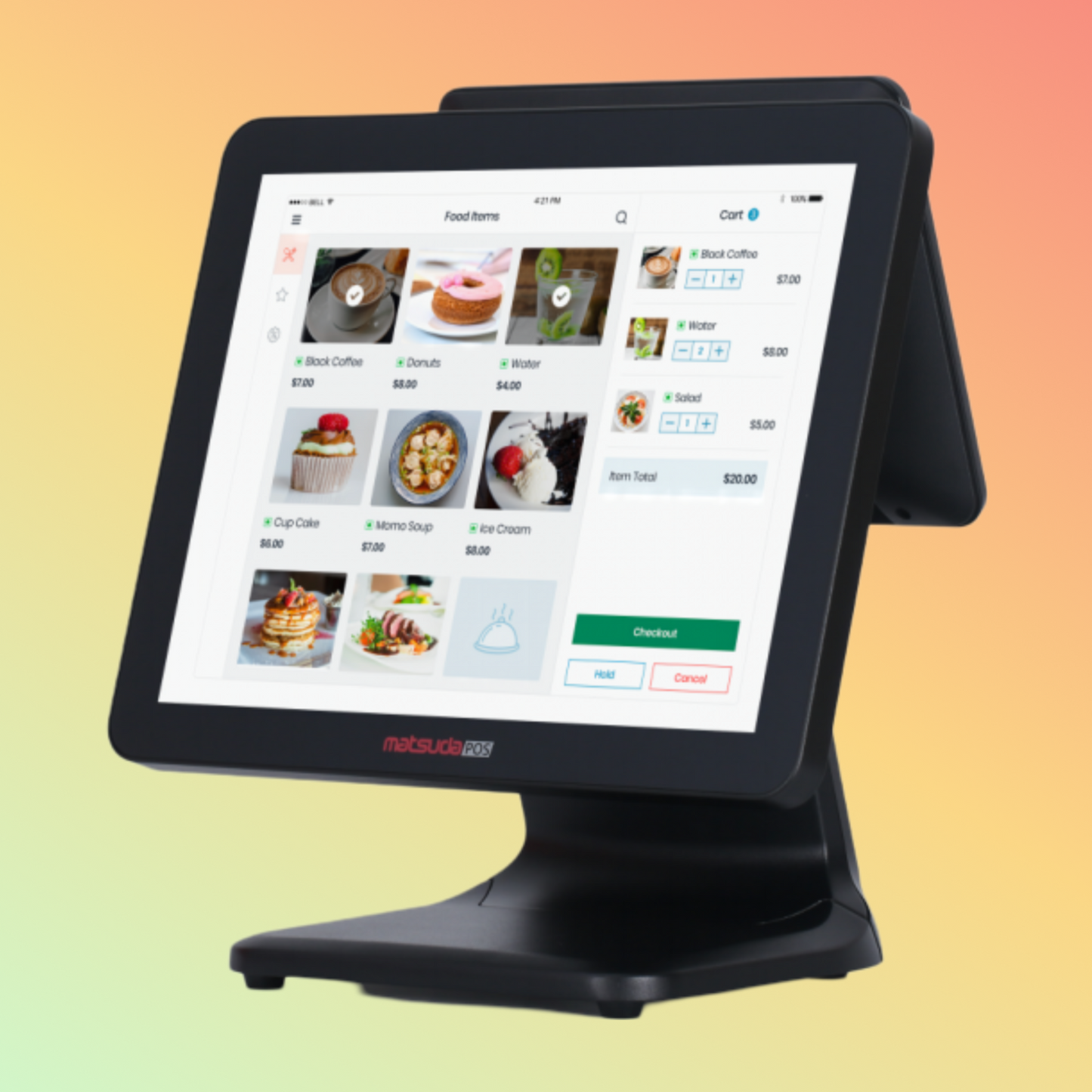 Matsuda POS 15.6inch Windows True Flat Touch Screen