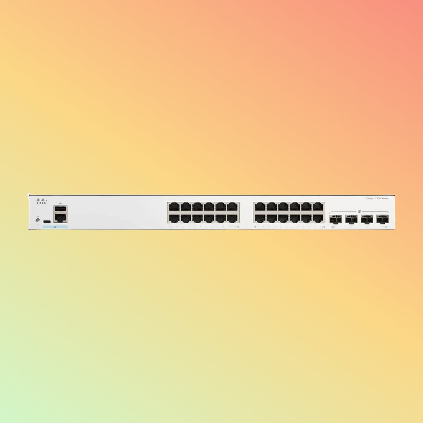 CISCO Catalyst C1300 – 56Gbps, 24xRJ45, 4xSFP, Managed