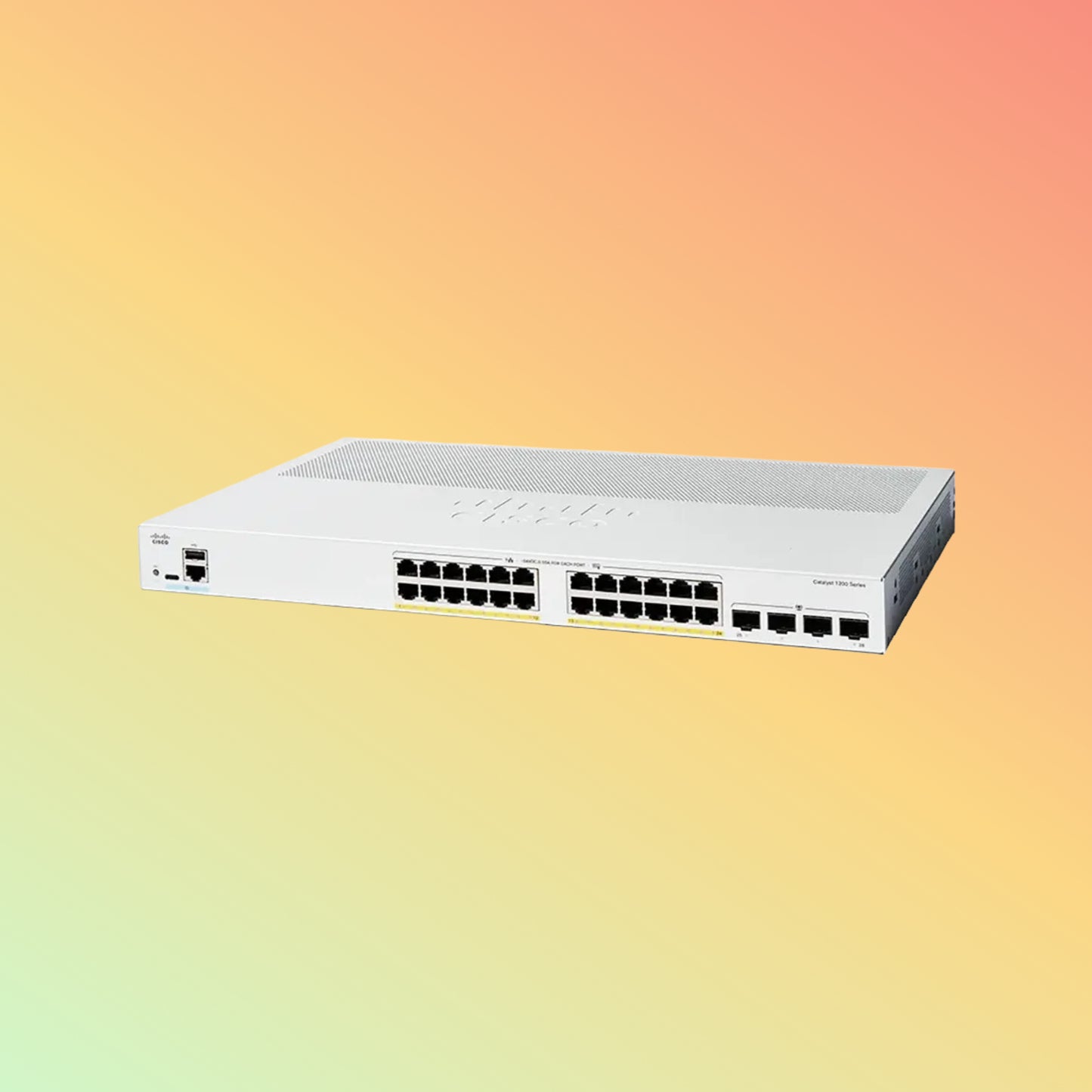 CISCO Catalyst C1200 – 56Gbps, 24xRJ45, 4xSFP, 375W PoE