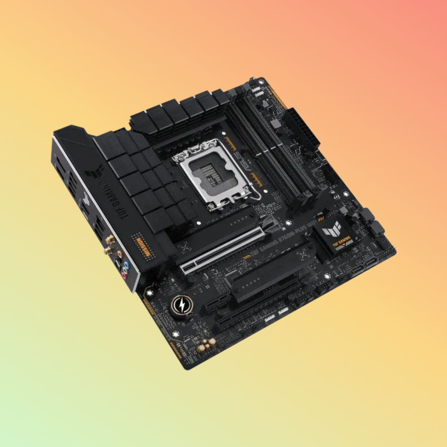 ASUS TUF GAMING B760-PLUS Motherboard - Intel Socket LGA1700, B760, 4 x DIMM slots, DP, HDMI, 128 Mb Flash ROM