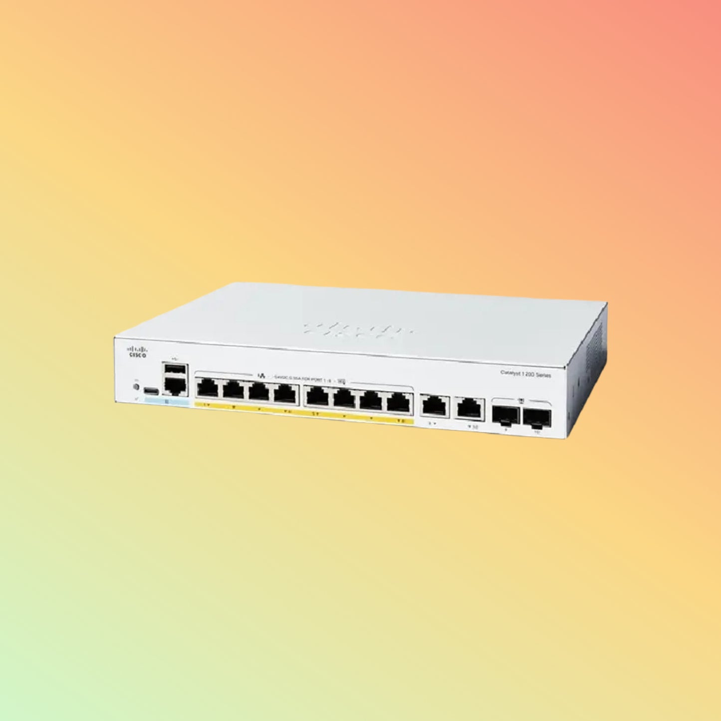 CISCO Catalyst C1300 – 36Gbps, 16xRJ45, 2xSFP, 240W PoE