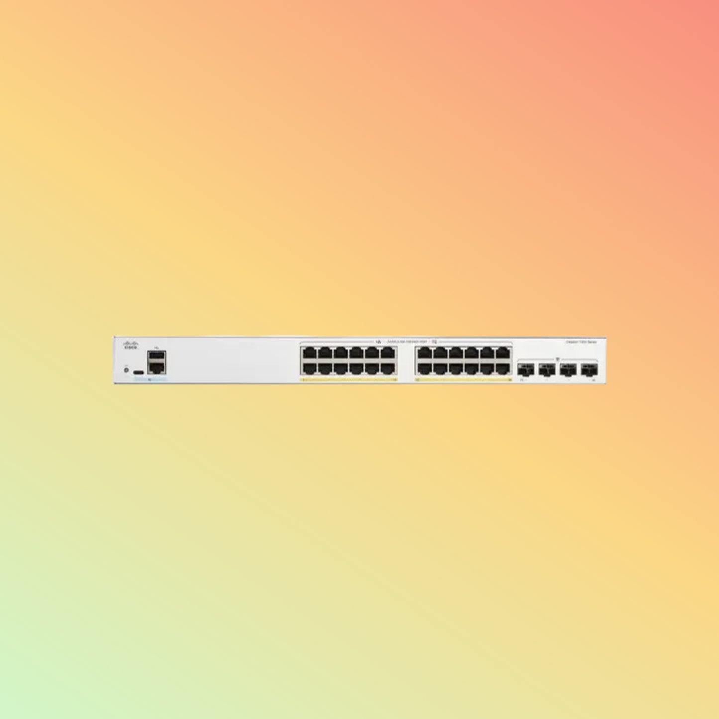 CISCO Catalyst C1300 – 56Gbps, 24xRJ45, 4xSFP, 375W PoE
