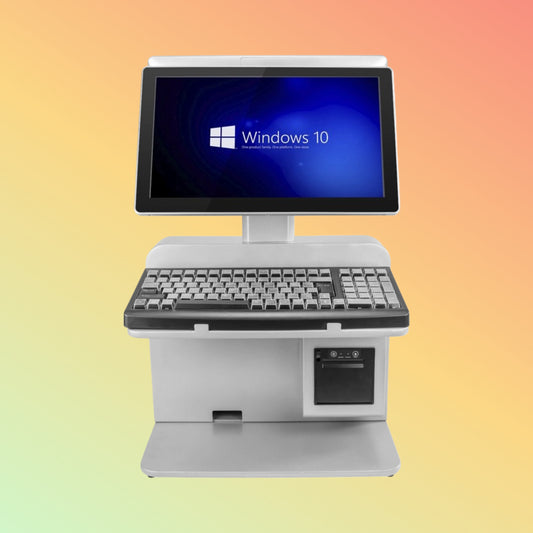 LICON 15.6″ Dual Screen POS System w/ 58mm High-Speed Thermal Printer