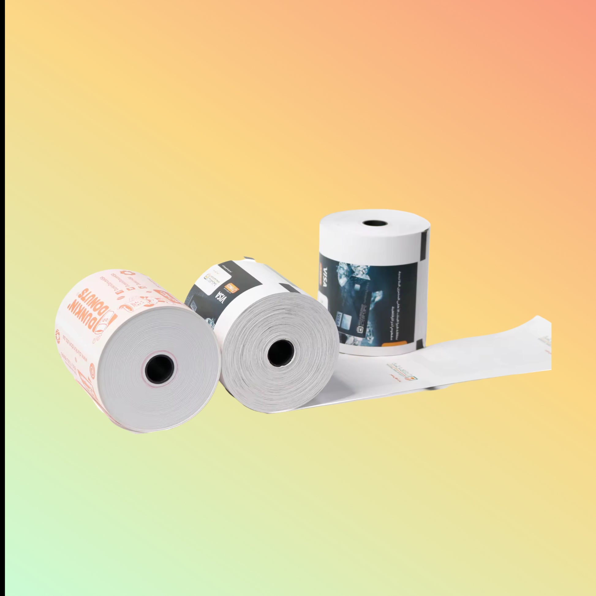 Eco-friendly 175Gsm 80mm direct thermal paper rolls, ideal for efficient POS transactions and receipts