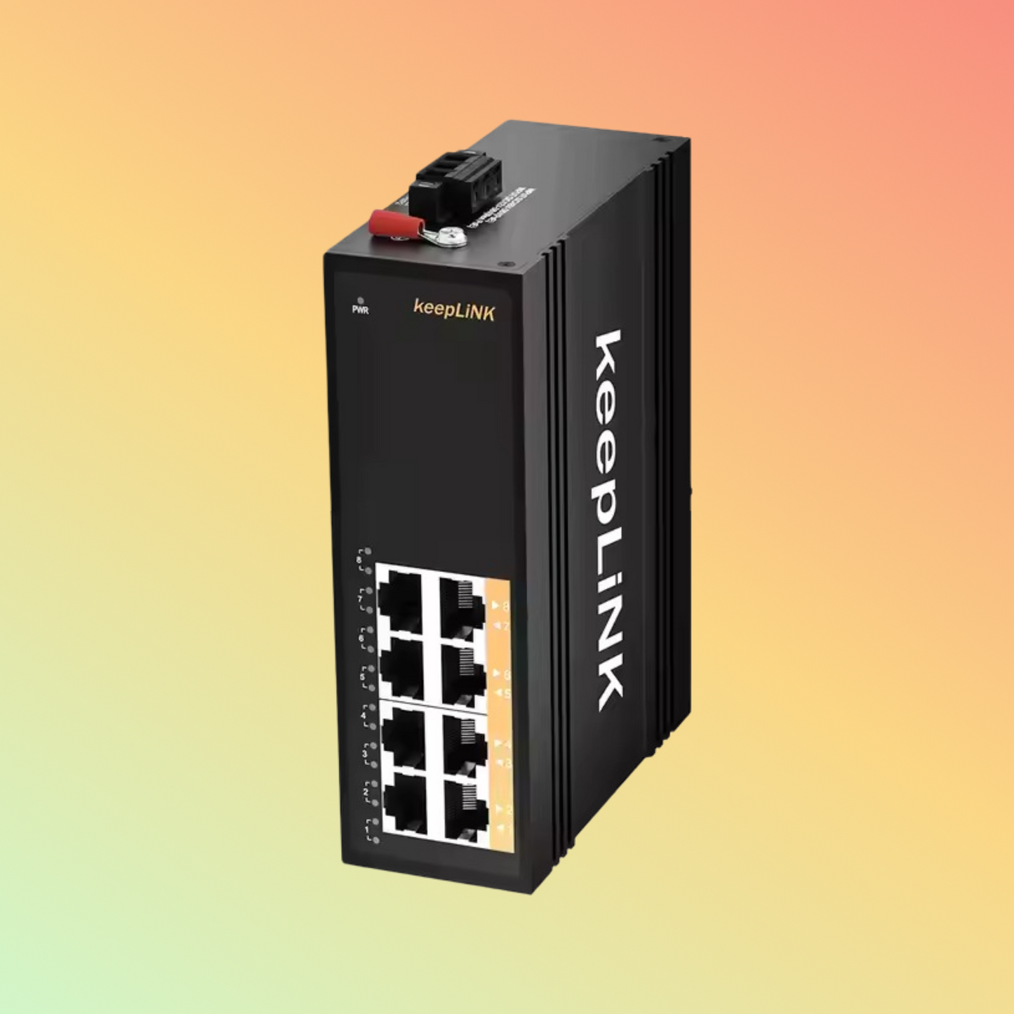 8 PoE POE+ 120W 240W Ethernet Switch Layer 2 Unmanaged -30 to 75 Degree C Operate Temp for Harsh Environment