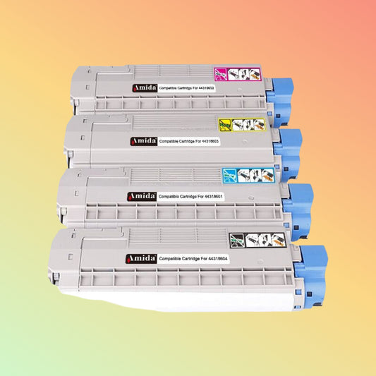 Amida 515289 515290/91/92 Color Toner Cartridge Compatible for Printer C710/711/720/721 Toner Cartridge