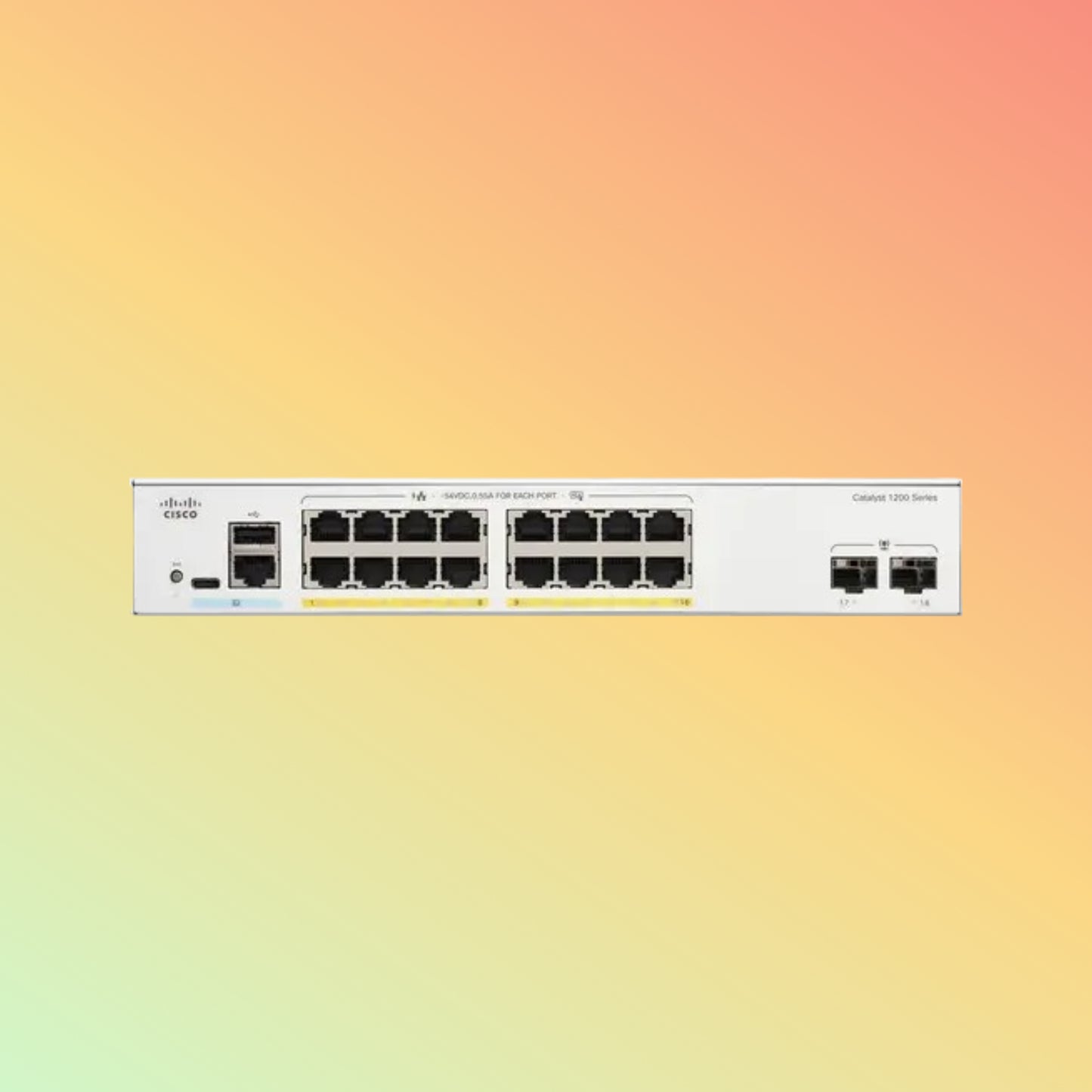 CISCO Catalyst C1200 – 56Gbps, 24xRJ45, 4xSFP, 195W PoE