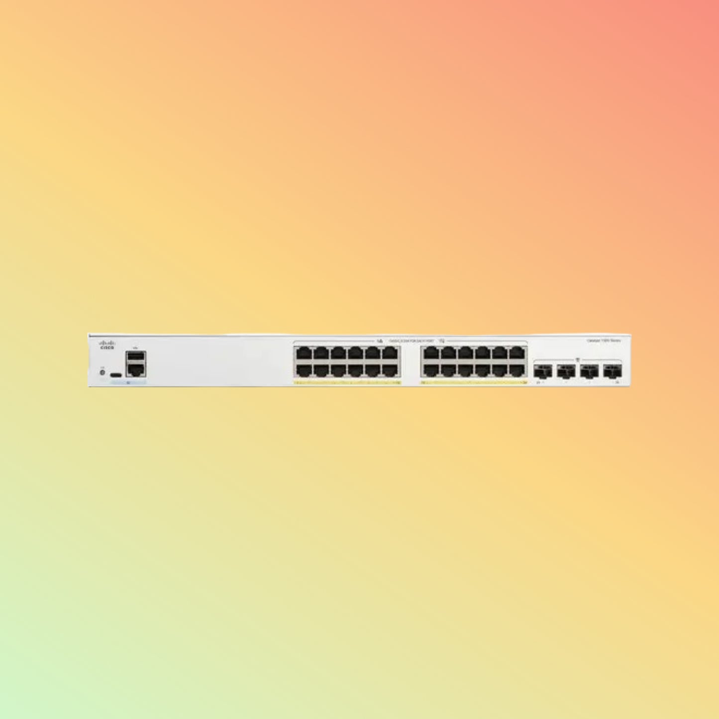 CISCO Catalyst C1300 – 56Gbps, 24xRJ45, 4xSFP, 195W PoE