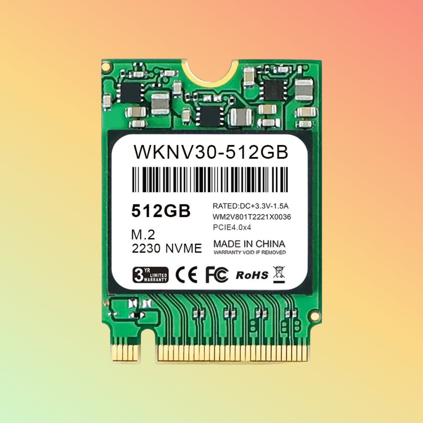 Whalekom M.2 2230 PCIE3.0x4 NVME SSD