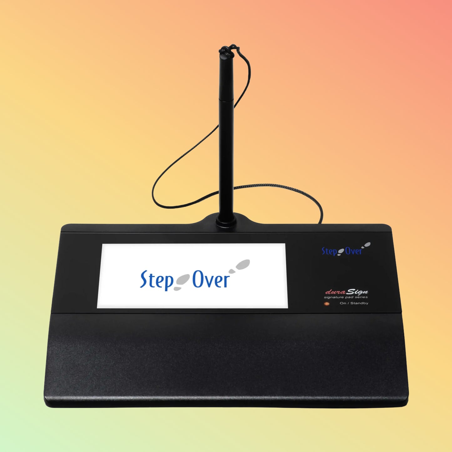 StepOver 5" Signature Pad – Color Display, Durable Glass Surface