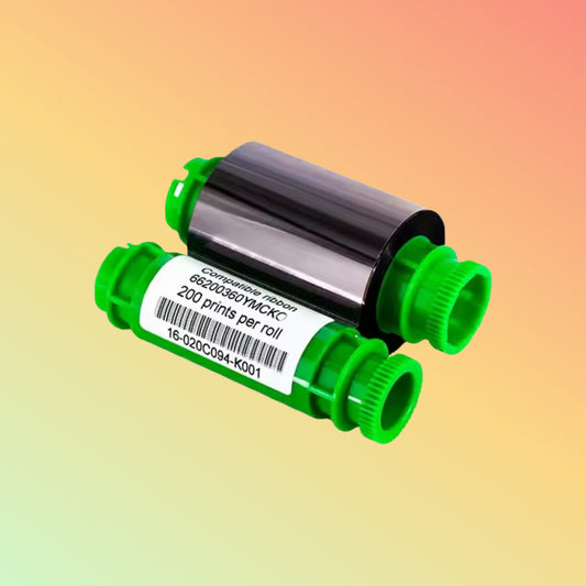 66200360 YMCKO Ribbon 200prints Without Chip Use for Nuvia N10 N15 N20 N30 TP-9000 TP-9200