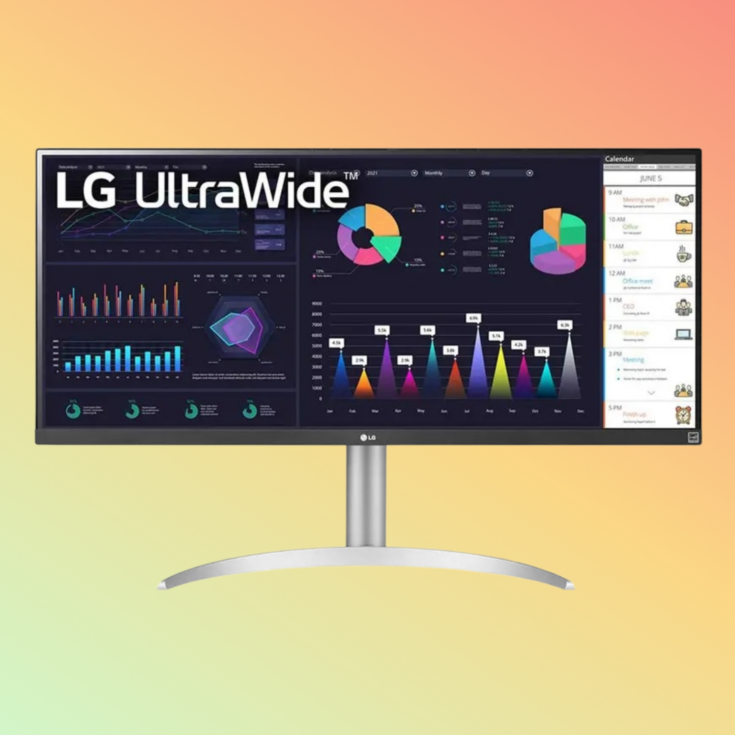 LG 34WQ650-W 34" FHD 1ms 100Hz Ultrawide Monitor