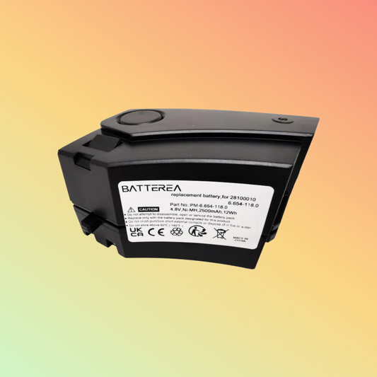 Batterea Vacuum cleaner battery for Karcher KC55, replaces 28100010, 6.654-118.0, Ni-MH, black, 4.8V, 2500mAh