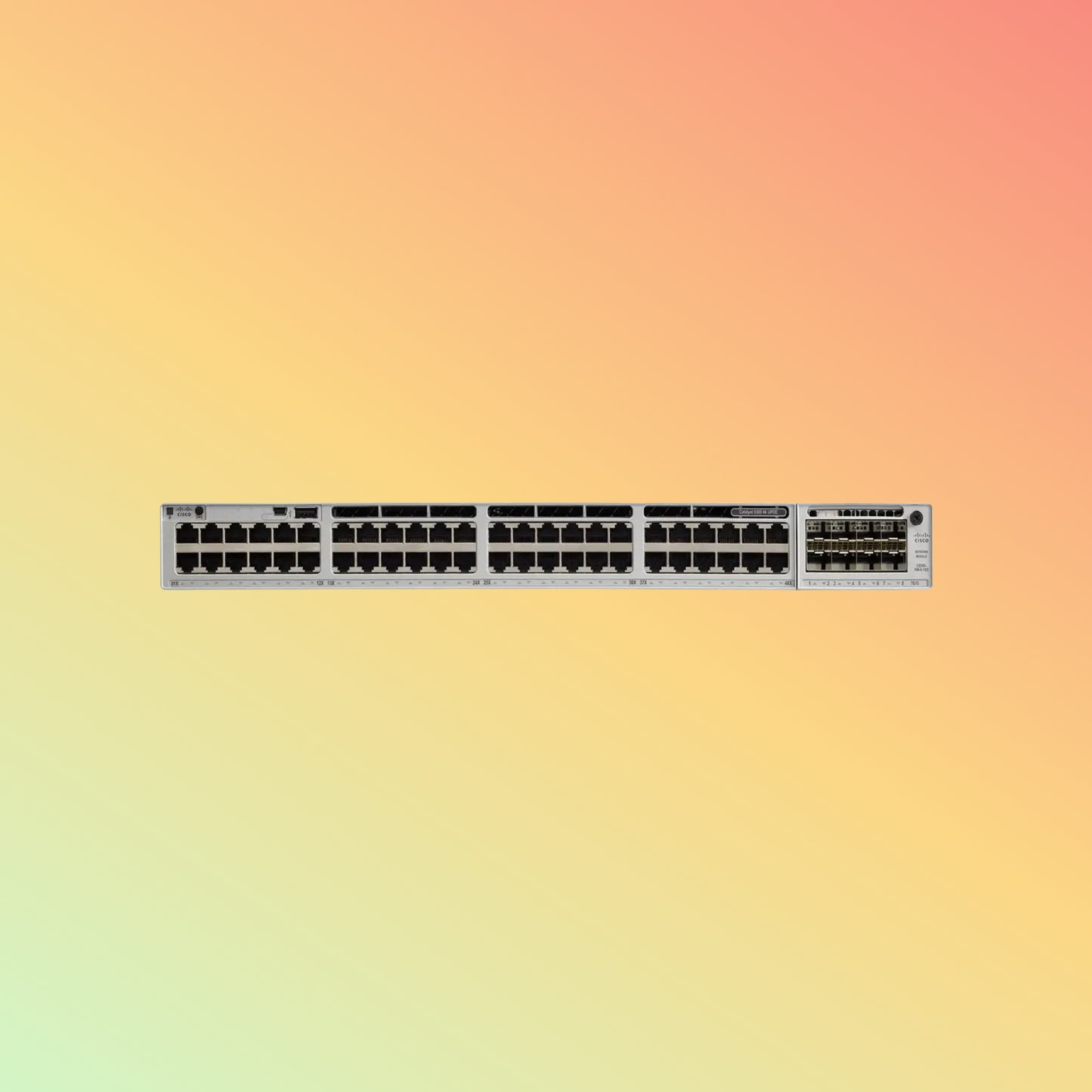 CISCO Catalyst C9300 – 256Gbps, 24xUPOE RJ45, 822W PoE