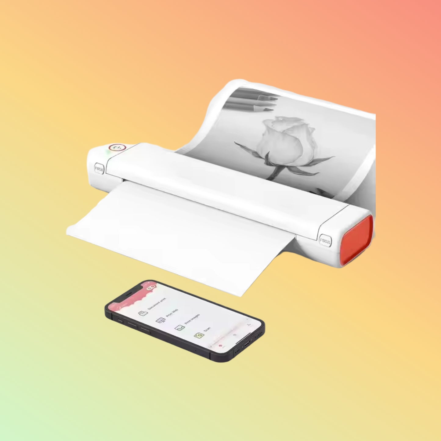 Phomemo M08F Mini Portable 210mm Fast Printing Thermal Printer A4 Size Printer