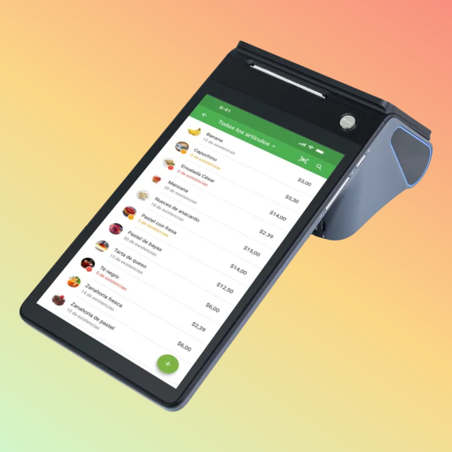 CARAVPOS 8" Android 14 Handheld POS Terminal w/ Scanner