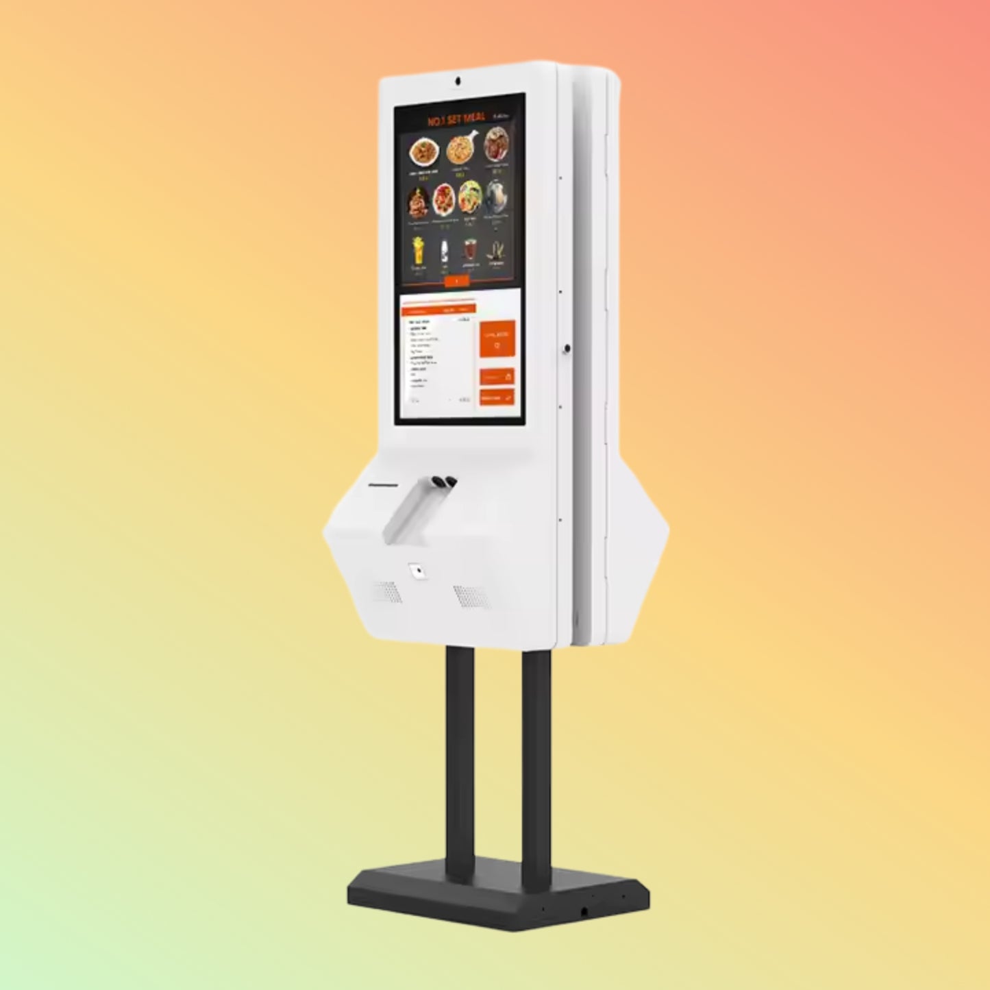 MAKEN 32'' HD Commercial Display Screen Interactive Touch Kiosk Self Payment Kiosk Ordering Kiosk