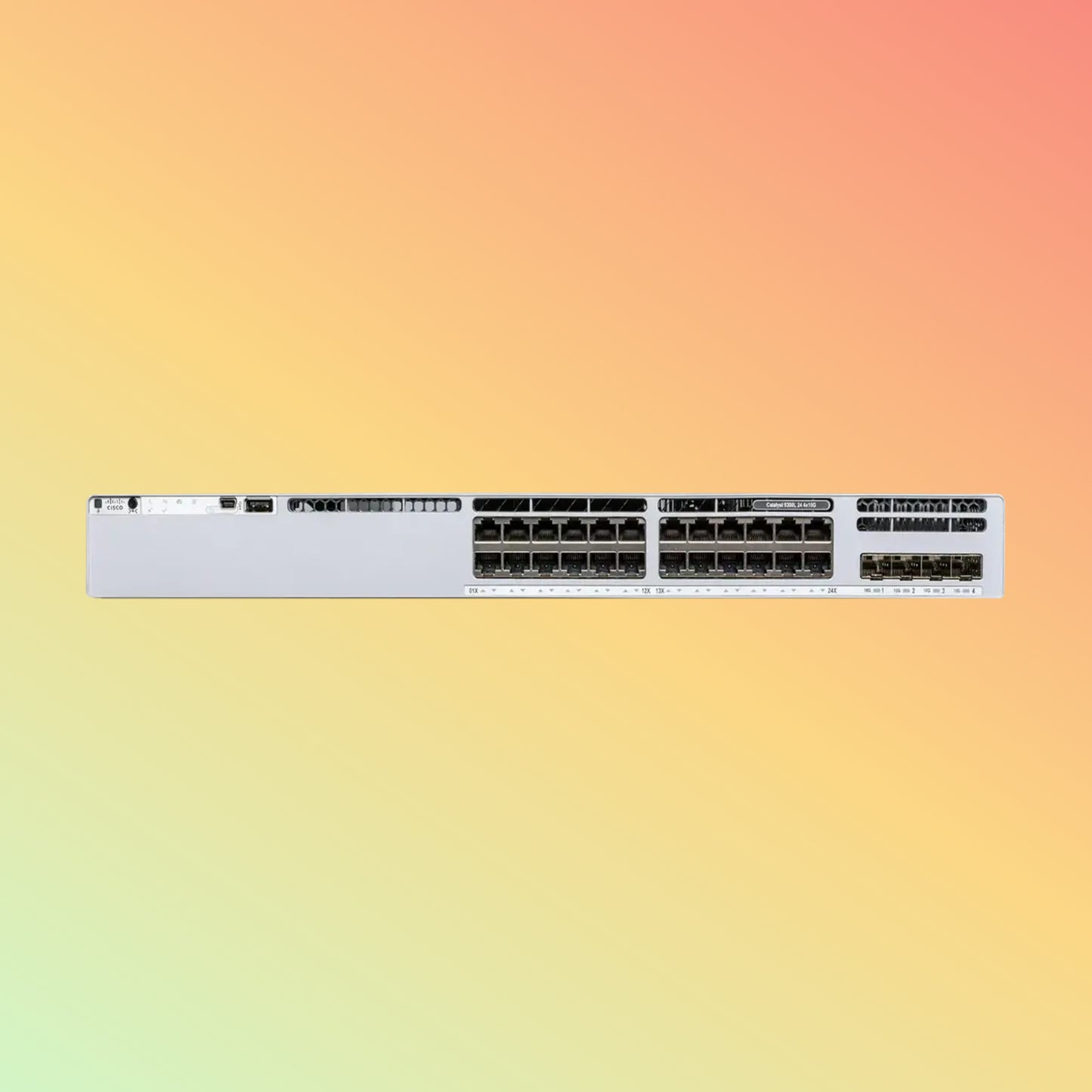 CISCO Catalyst C9300L – 128Gbps, 24xRJ45, 4xSFP+ Uplink