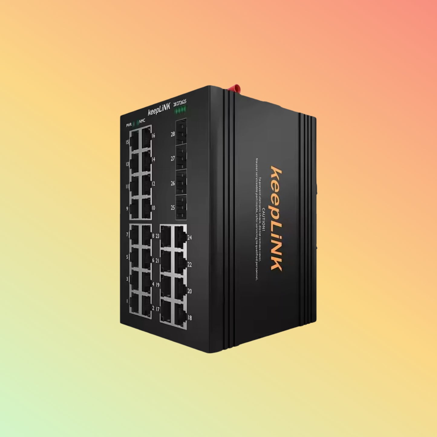 Gigabit Industrial Switch 24 RJ45 Port 4 SFP Slots Ethernet Switch Non-management for Tough Environment